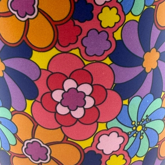 Wine Tumbler Floral Benefit Cosmetics San Francisco 2022 Branded Retro New - Picture 2 of 16